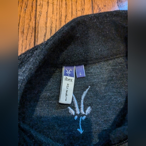 Ibex New Zealand Merino Wool Zip Up Women's L - Picture 3 of 4